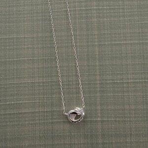 Sterling infinity necklace